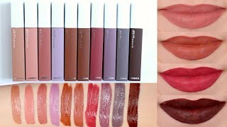 Maybelline Super Stay Matte Ink Unnudes Liquid Lipsticks  Review amp Lip Swatches [upl. by Hardden]