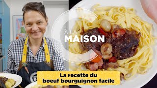 Recette boeuf bourguignon facile [upl. by Nickolai846]