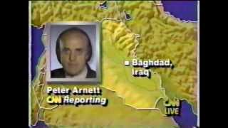 Operation Desert Storm  CNN Live News Coverage  Part 1 [upl. by Eelynnhoj]