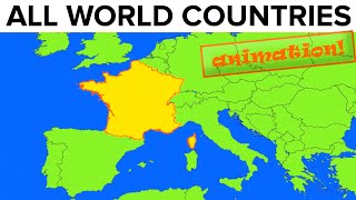 All World Countries · Map  Flag  Capital City  Pronunciation [upl. by Ellehsat]