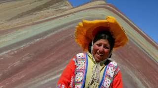 Hike up the Rainbow Mountain or Vinicunca in Peru HD [upl. by Aliak643]