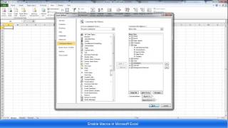 Enabling Macros in Excel [upl. by Revilo808]