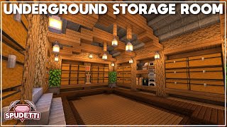 Minecraft How to Build an Underground Storage Room Tutorial 2021 [upl. by Ingvar]