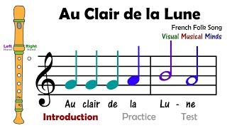 VMM Recorder Song 3 Au Clair de la Lune [upl. by Airbmat]