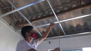 Como hacer un cielo raso en drywall [upl. by Farra]