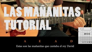 Como tocar Las Mañanitas en Guitarra Acústica ACORDES  Fácil [upl. by Farmann]