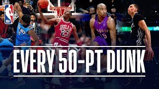 Every 50Point Dunk In NBA Dunk Contest History 19842019 [upl. by Ativel654]