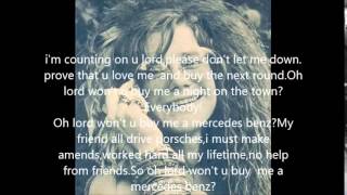 mercedes benz by Janis Joplinwith lyrics [upl. by Oratnek]