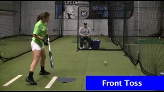 Fastpitch Softball hitting toss drills 1 [upl. by Lanta]