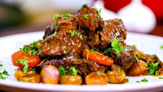 How to Make beef Bourguignon WITHOUT WINE [upl. by Soutor]