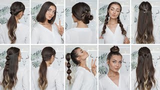 10 EASY HEATLESS BACK TO SCHOOL HAIRSTYLES [upl. by Wrench]