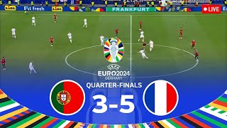 PORTUGAL vs FRANCE  Quarter Finals UEFA EURO 2024 Full Match [upl. by Goldshell]