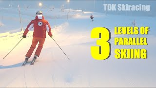 3 Levels of Parallel Skiing [upl. by Releyks]