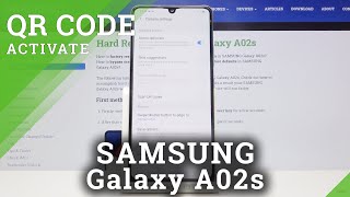 How to Activate QR Scanner in SAMSUNG Galaxy A02s – QR Codes Scanning [upl. by Mahon]