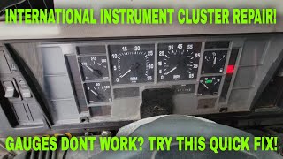 INTERNATIONAL INSTRUMENT CLUSTER REPAIR [upl. by Agem]