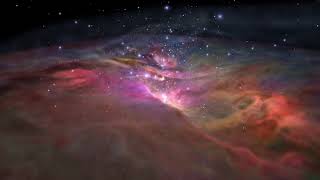 Flight Through Orion Nebula in Visible and Infrared Light [upl. by Yanarp485]