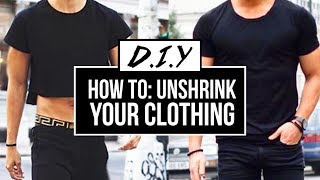 HOW TO UNSHRINK YOUR CLOTHES EASY  DIY TUTORIAL  JAIRWOO [upl. by Kristyn411]