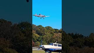 Piper Pawnee Landing In Grass At New Garden PA [upl. by Aiz]