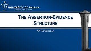 The AssertionEvidence Structure for PowerPoint Slide Design [upl. by Nodab91]