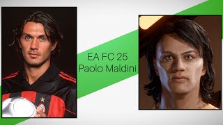 EA FC 25  Pro Clubs  Paolo Maldini AC MilanItaly Legend  Face Creation  Stats  ICON [upl. by Jayne360]