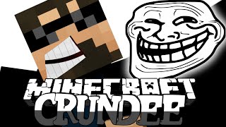 Minecraft CRUNDEE CRAFT  HOLE TROLL 5 [upl. by Sissie426]