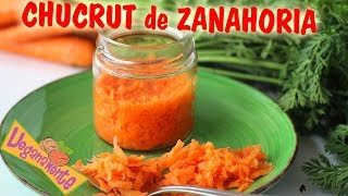 CÓMO HACER CHUCRUT DE ZANAHORIA  Recetas Veganas Express  Veganamente [upl. by Hagile]