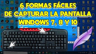 💻 Cómo Hacer CAPTURA DE PANTALLA en PC  6 Formas para Hacer SCREENSHOT en PC  Windows 7 8 y 10 ✅ [upl. by Nirtiac608]