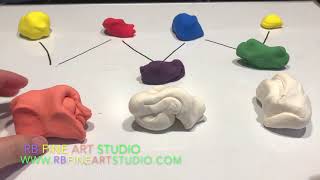 How to mix color  air dry clay [upl. by Etnaled894]