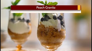 Peach Granita Recipe  Lidias Kitchen Series [upl. by Enomal]