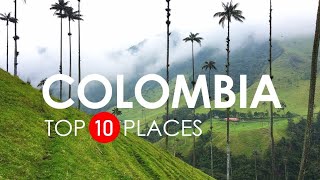 Top 10 Beautiful Places to Visit in Colombia  Colombia Travel Video [upl. by Maddocks]