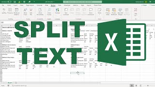 How to split text in excel  7 methods [upl. by Ycal]