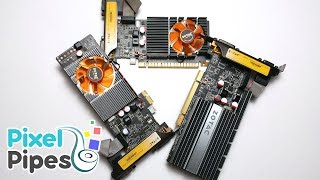 PCI versus PCI Express 1x and 16x ft GT 520 [upl. by Aihsemek939]