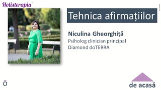 Niculina Gheorghiță ®  Tehnica afirmațiilor săptămâna 1 [upl. by Nanreh]