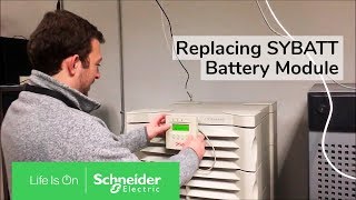 Replacing SYBATT Battery Module on Symmetra Power Array  Schneider Electric Support [upl. by Enaej]