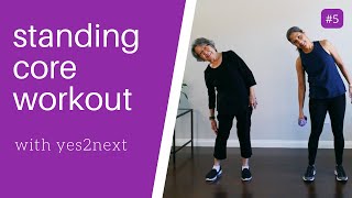 Standing Abs Workout for Seniors Beginner Friendly [upl. by Lapham]