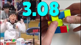 LEGENDARY 308 3x3 World Record Solve [upl. by Aitekram]