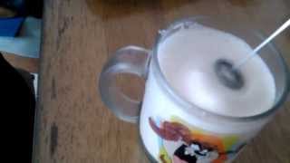 Aerolatte Review Frothing Cold Milk In Under 1 Minute [upl. by Knarf]