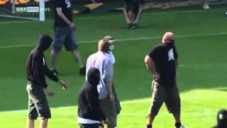 Geplanter RapidPlatzsturm beim Wiener Derby  Spielabbruch 22052011 HD [upl. by Dirgis]