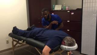 Your Houston Chiropractor Getting Manual Therapy From Joseph For Low Back amp Hip Pain [upl. by Orlena]