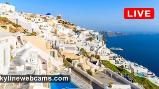 🔴 Recorded live footage webcam from Santorini  Greece [upl. by Ellie]