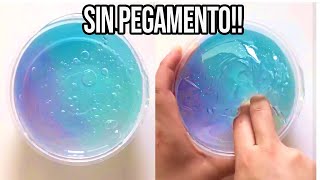 HAZ SLIME CON 1 INGREDIENTE💦 Probando Recetas SIN Pegamento [upl. by Eenel]