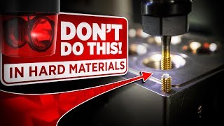 Why I NEVER Tap Hard Materials  CNC Machining  Vlog 98 [upl. by Grogan]