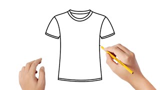 Cómo dibujar una camiseta  Dibujos sencillos [upl. by Evatsug]