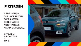 Novo SUV Citroën C4 Cactus  Sistema de Frenagem Automática e Alerta de Colisão [upl. by Naujal]